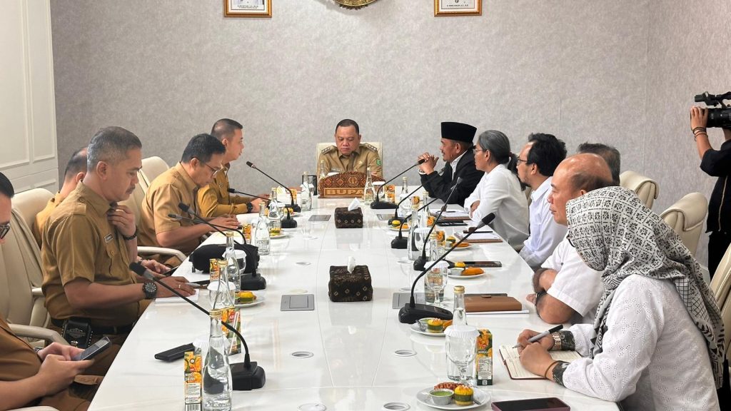 Region Head PTPN I Reg.7 Tuhu Bangun bersilaturahmi Penjabat (Pj.) Bupati Musi Banyuasin Sandi Fahlepi dan jajaran